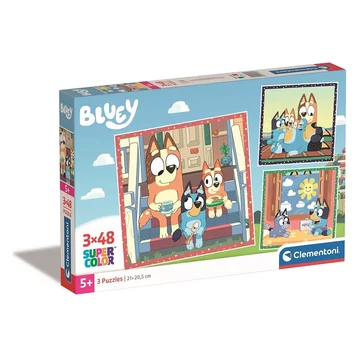 Bluey Together 3x48 db-os puzzle - Clementoni