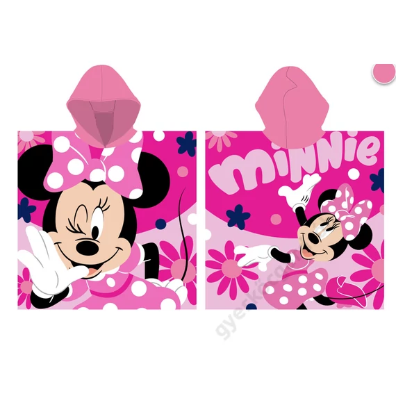 Disney Minnie egér mintás pamut poncsó