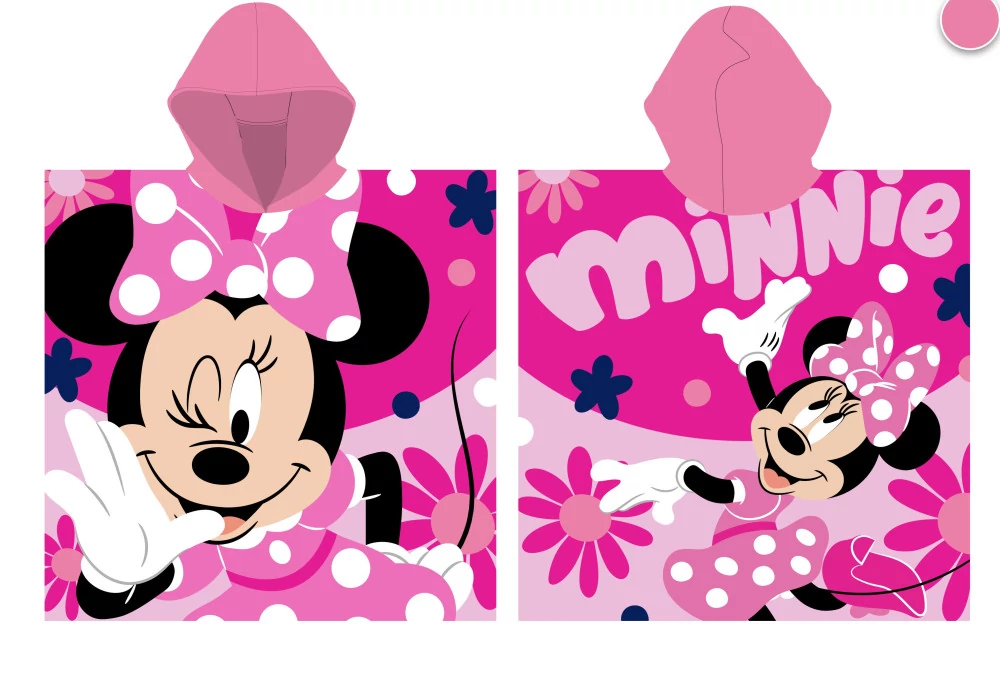 Disney Minnie egér mintás pamut poncsó