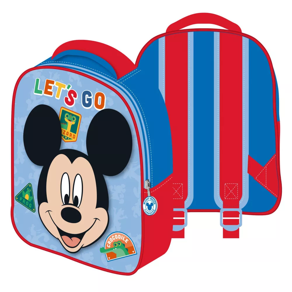 Disney Mickey Egér 3D ovis hátizsák, táska gyerekeknek 32 cm