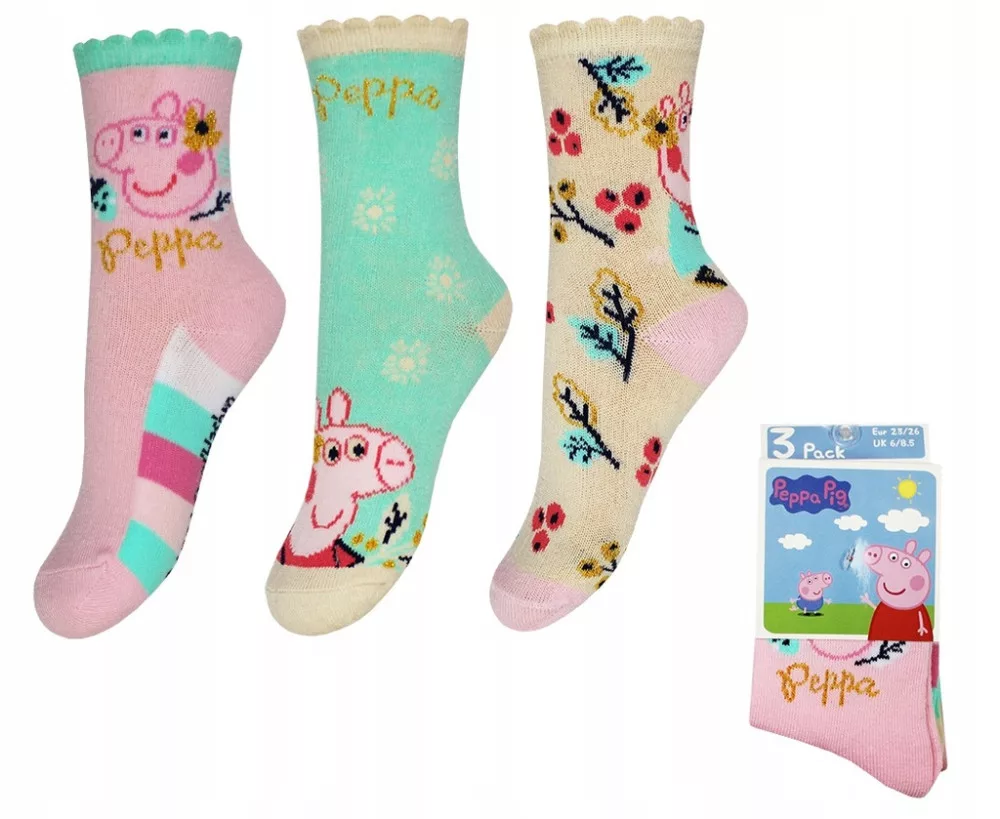 Peppa malac Flower gyerek zokni 27-30